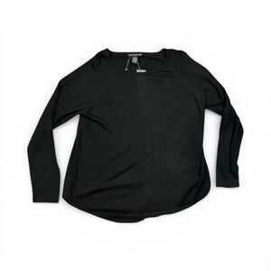 Two Twenty Five Sweater Womens XL Black Cashmere Blend Pullover Button Back